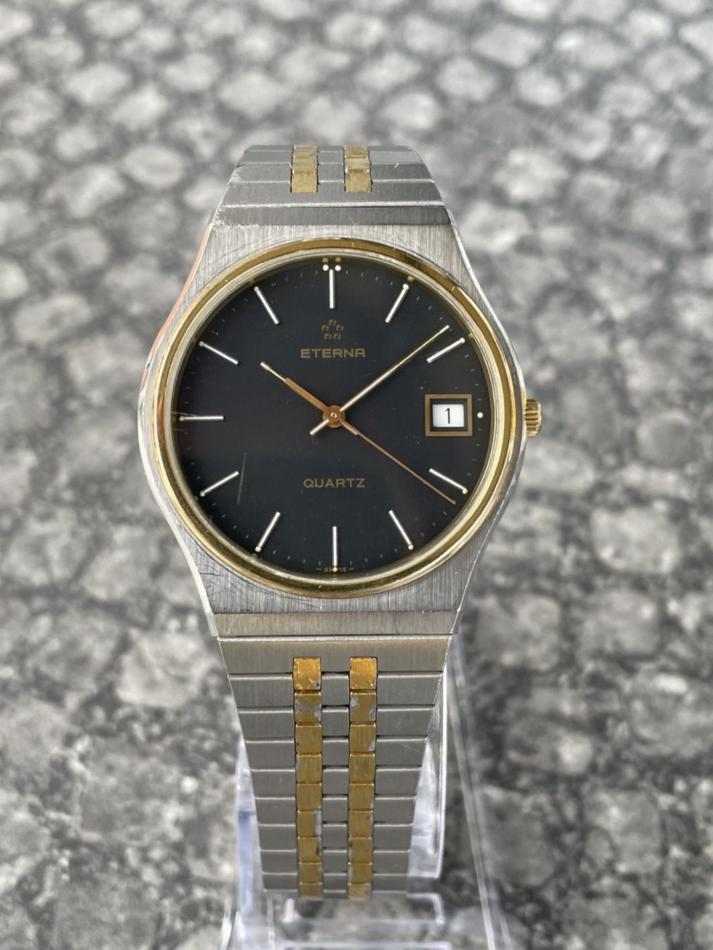 Eterna Uhren: Eterna Quartz Herrenuhr, Klassiker, Top! – Gebraucht aus St. Gallen von sqzxm72