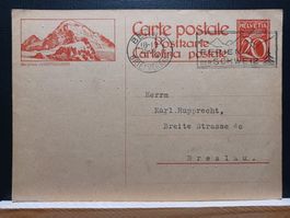 Bildpostkarte Berghaus Jungfraujoch 1929 gelaufen