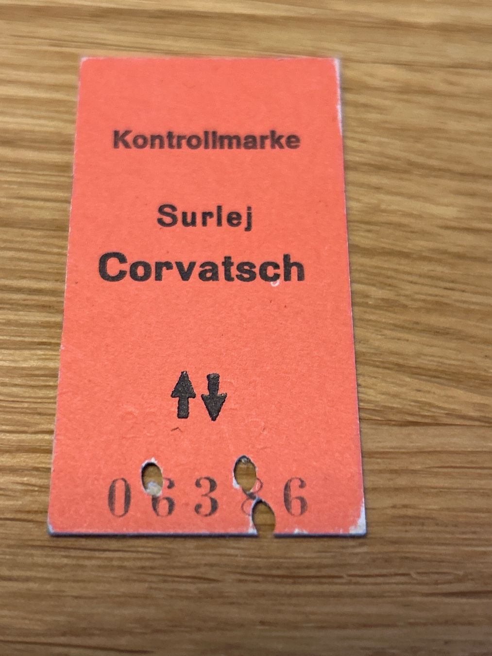 Biglietti: Ticket Corvatsch – Usato da Uffikon venduto da Frosch1506