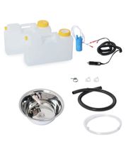 + 12V Camping Spüle Rund Set Waschbecken Bausatz Spülbecken 