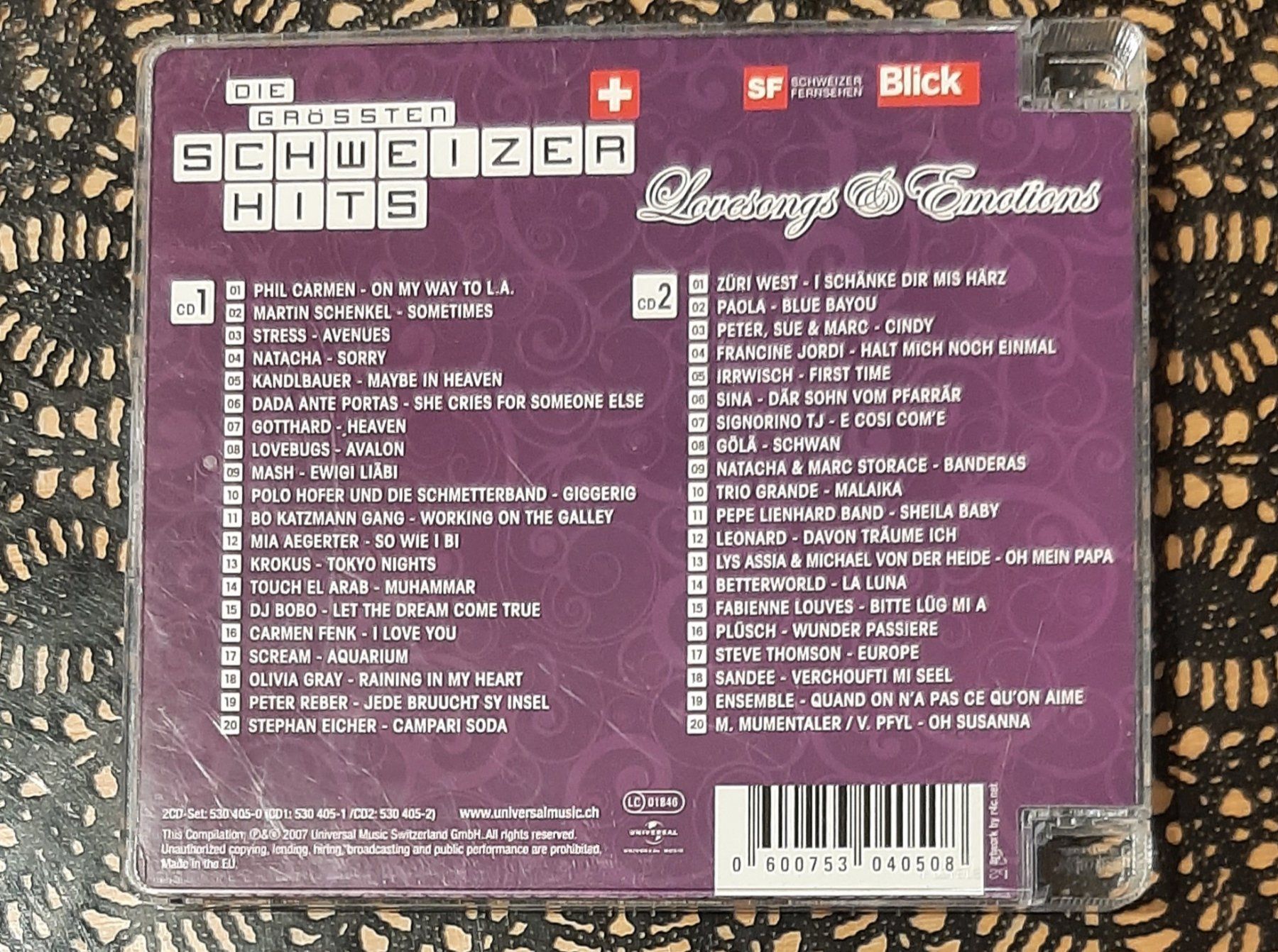 CD: Die Grössten Schweizer Hits - Lovesongs & Emotions CD 2007 – Usato da Amriswil venduto da Celini3 1
