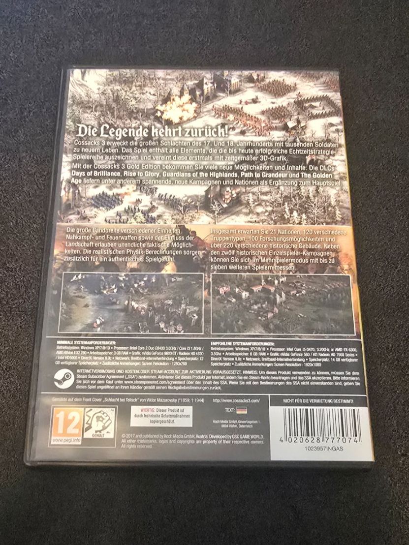 Giochi: Cossacks 3 Gold Edition PC – Usato da Doppleschwand venduto da Bennox94 1