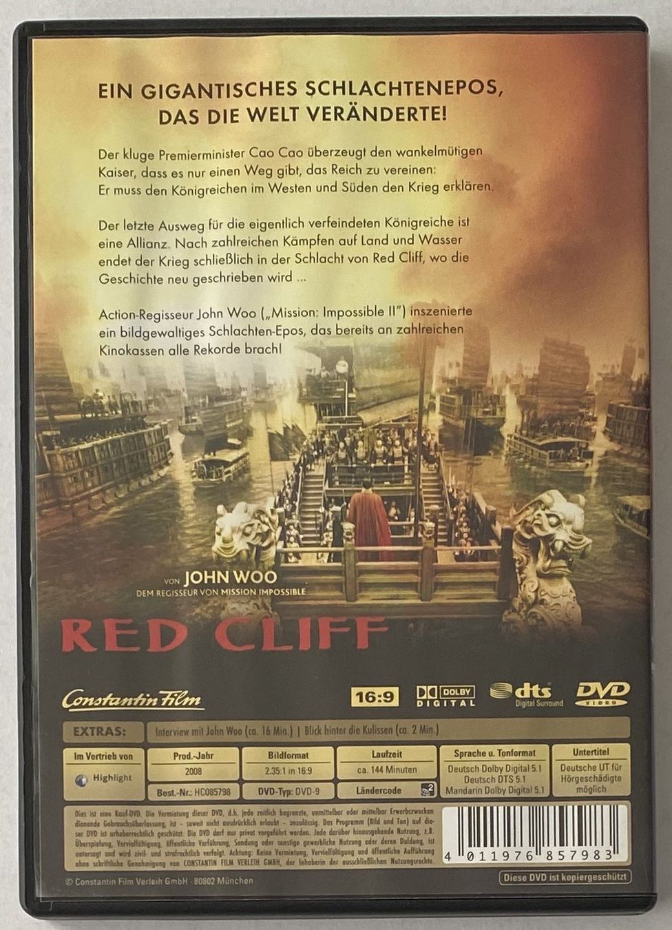 Tutti i DVDs: Red Cliff – Usato da Flums venduto da Asquillo 1