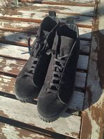 Schuh Black Plateau High Sneakers