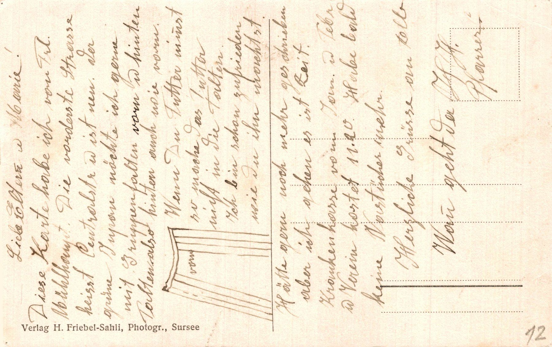 Cartoline postali: Sursee. Hotel Central – Usato da Bronschhofen venduto da Astore 1
