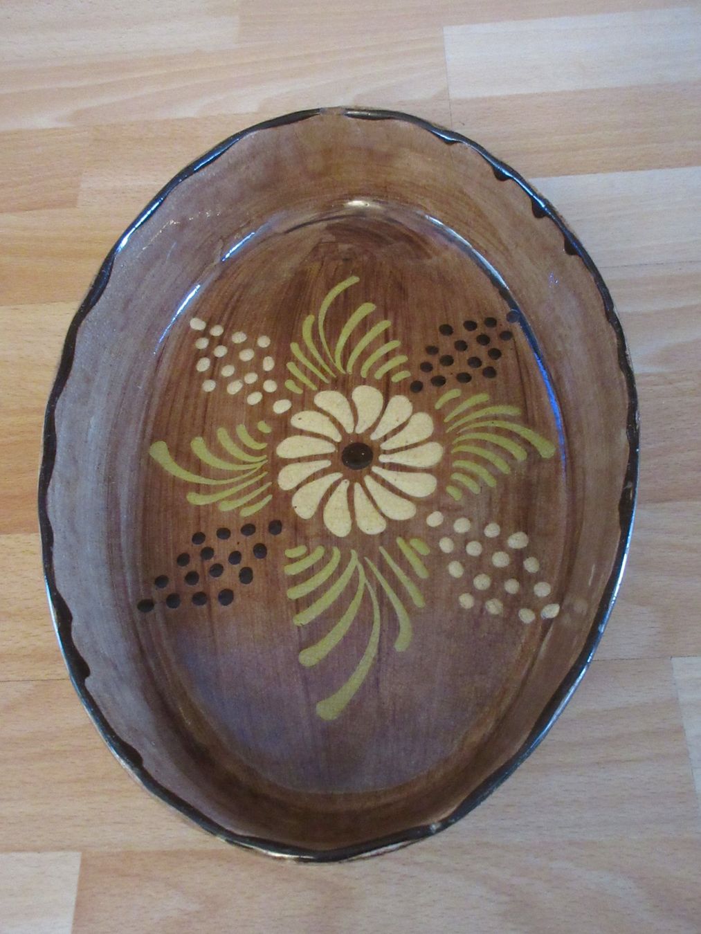 Moules à gâteaux: Keramik Auflaufform oval mit Blumenmuster – D'occasion à Kaisten par renault015 2