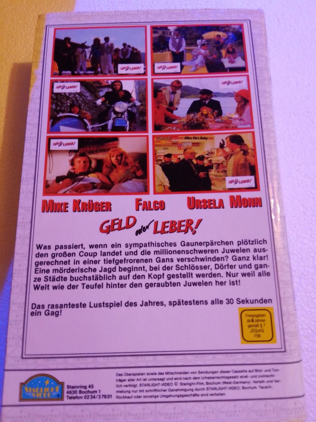 Toutes les VHS: Geld oder Leber! mit Mike Krüger,Falco VHS Starlight Video – D'occasion à Remetschwil par Privatflohmi 2