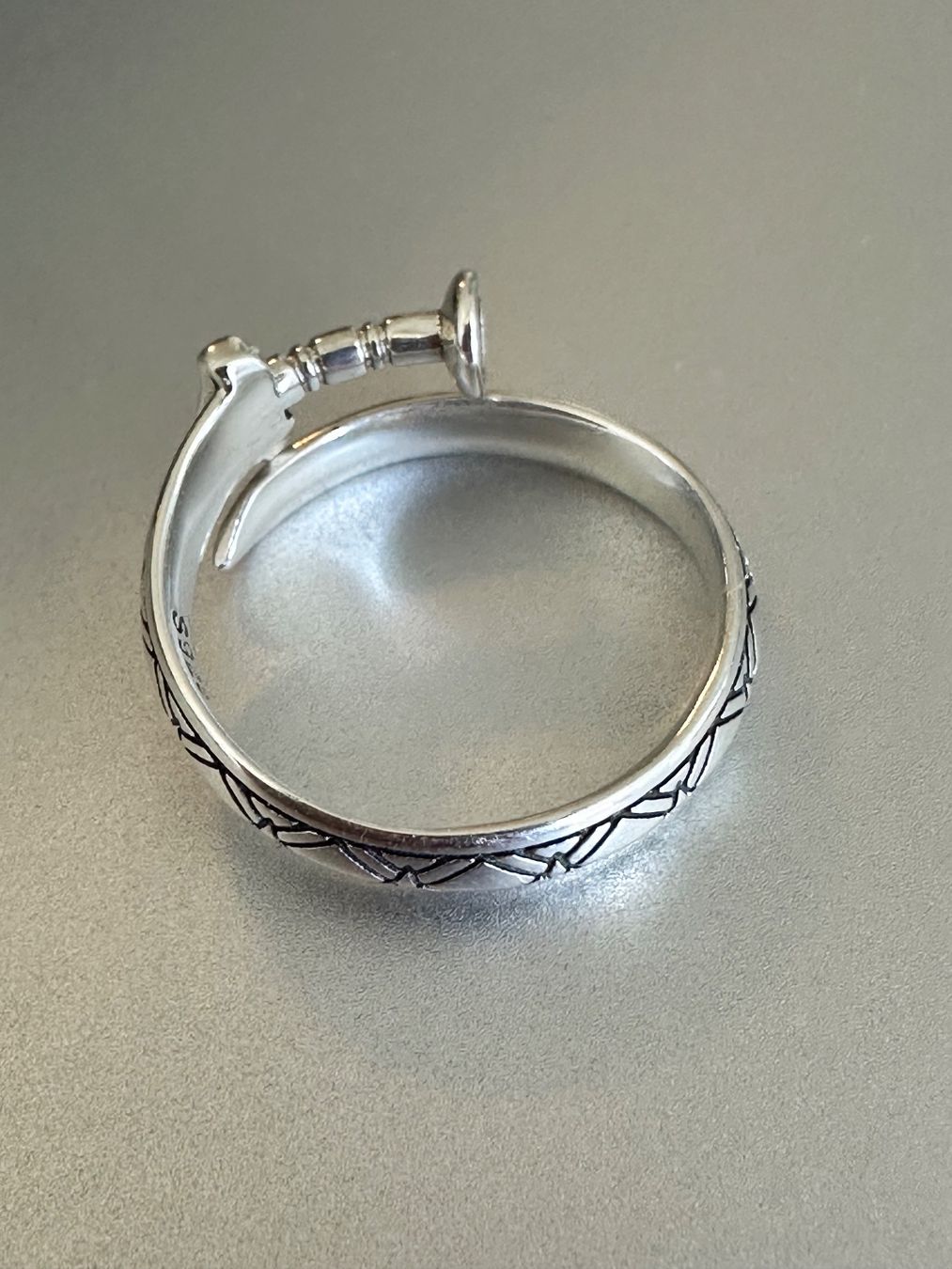 Anelli: Vintage 925 Silber Ring – Usato da Onex venduto da Antiqueshow 2