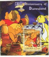 Block "Walt Disney. Winnie Puuh". Liberia