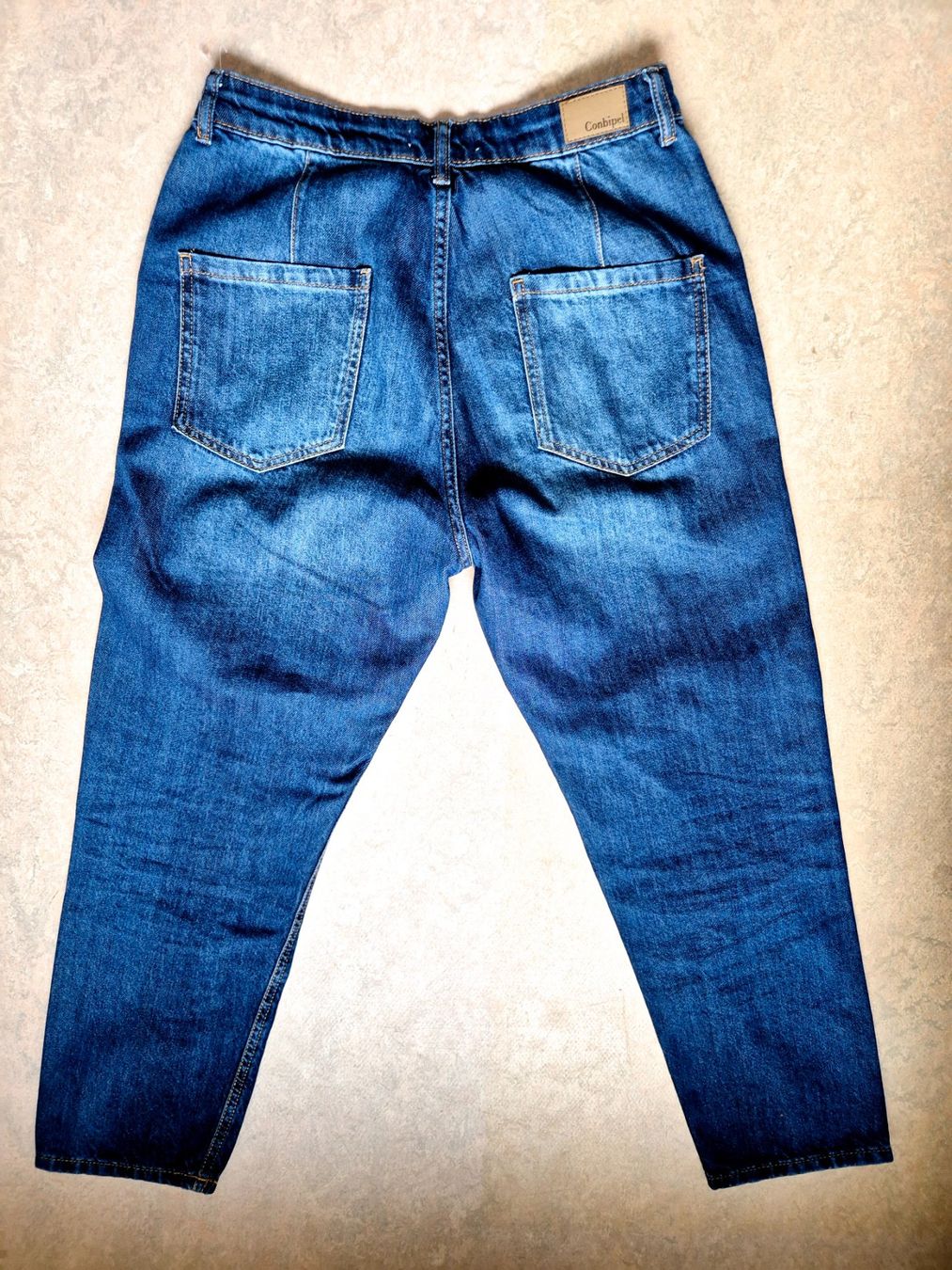 Jeans: JEANS CONBIPEL 40 L KAROTTENJEANS TOP ZU BLUSE TUNIKA – Usato da Elsau venduto da the-colorful-side 4