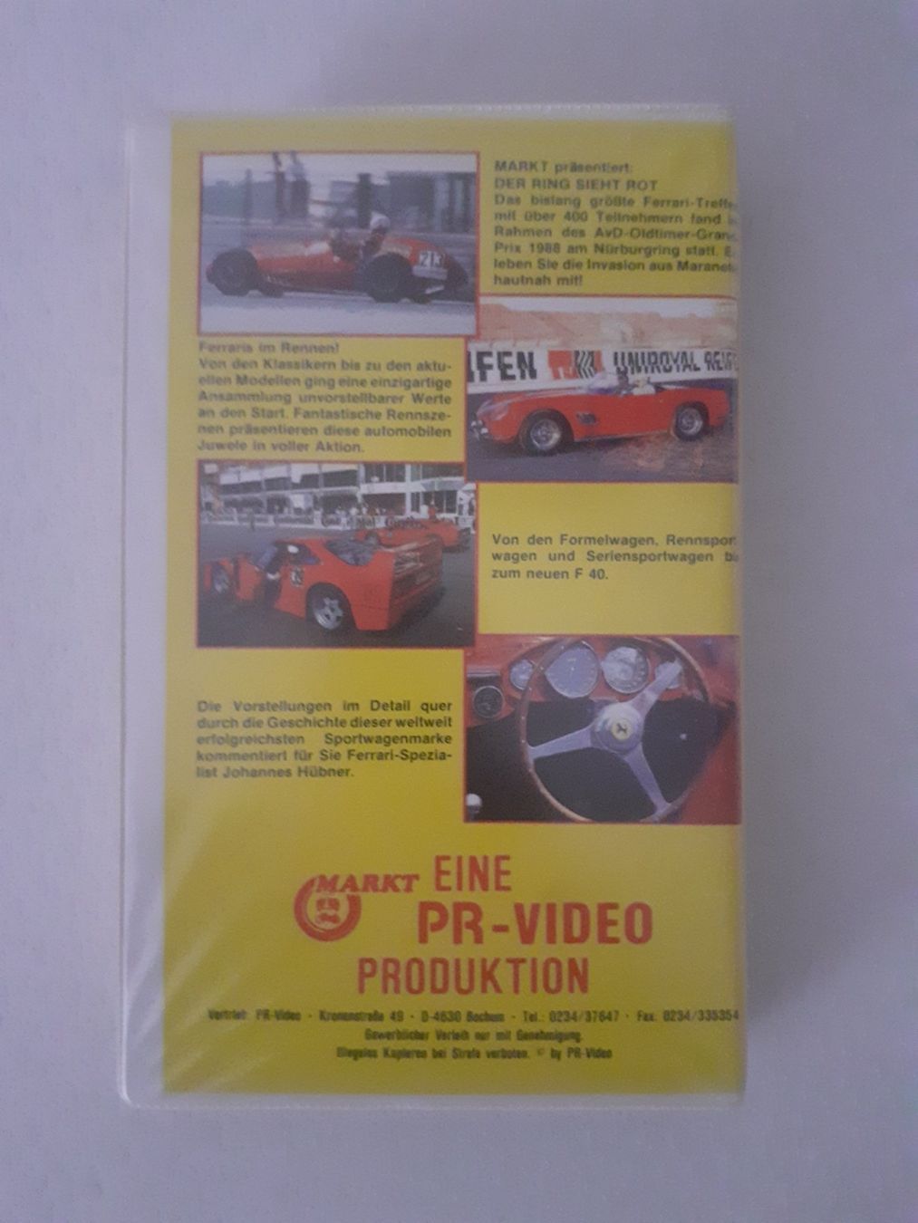 Tutti i VHS: VHS / Incontro Ferrari, der Ring sieht rot – Usato da Aarburg venduto da Hktm 1