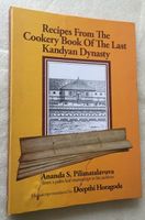 Cookery Book of The Last Kandyan Dynasty Ceylon Sri Lanka HC