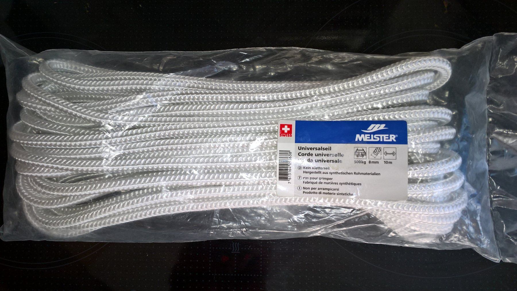 Seile: Orginalverpackt, 10 meter Universal Seil 8mm – Neu und originalverpackt aus Eschenbach LU von neg_zw6v