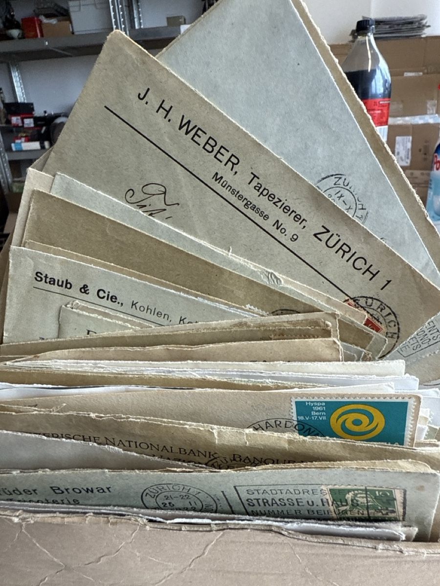 Couverts & Versandtaschen: 2.5kg Kiste ab 1911 alte Briefe – Gebraucht aus Zürich von Geniuss 5