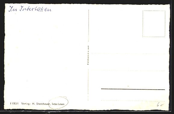 Ansichtskarten: Interlaken, Hotel Erholungsheim Abendruh – Gebraucht aus Berlin von bartko-reher 1