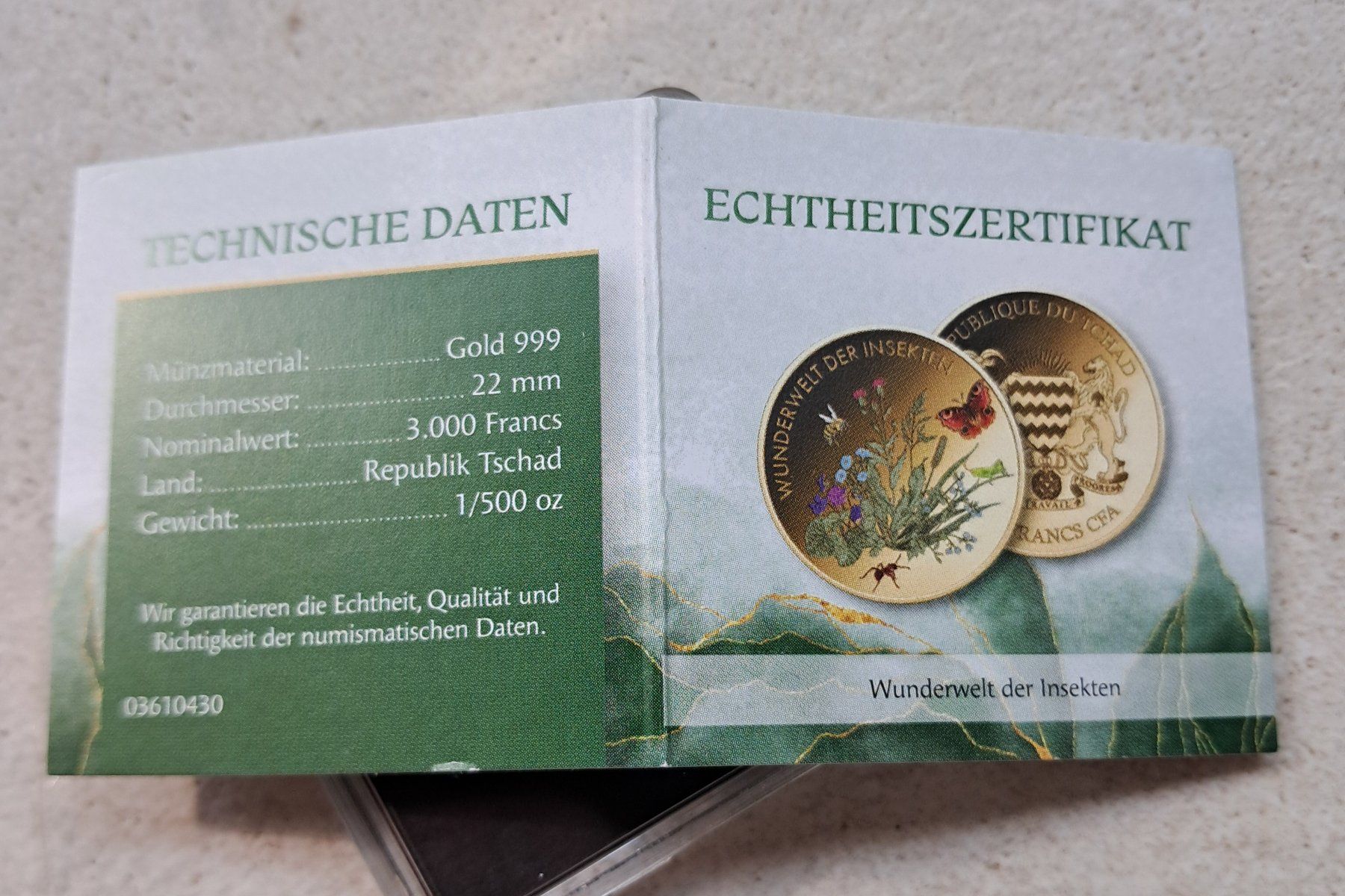 Tutti le monete: Goldmünze 1/500 OZ Gold – Nuovo e nell'imballaggio originale da Weinfelden venduto da shopping-island 2
