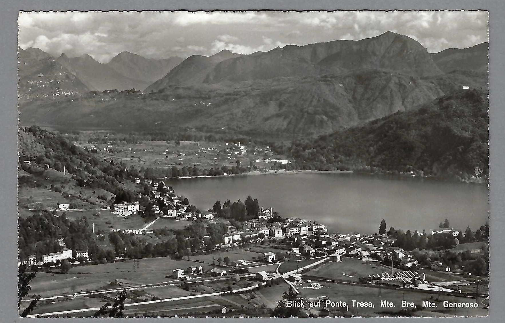 Cartoline postali: PONTE TRESA, 0 1953 – Usato da Pura venduto da ulisse1957