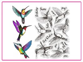Kolibris 11x16cm - Silikonstempel