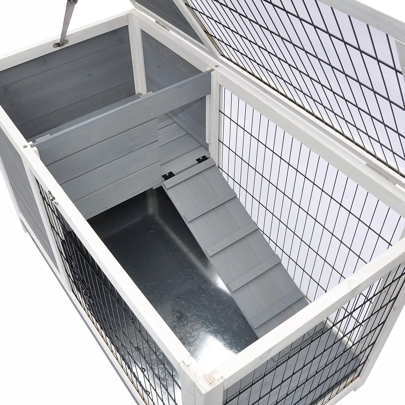 Cages, transport & sécurité: Kleintierstall Easy grau / weiß – Neuf avec emballage d'origine à Bottighofen par zaap 4
