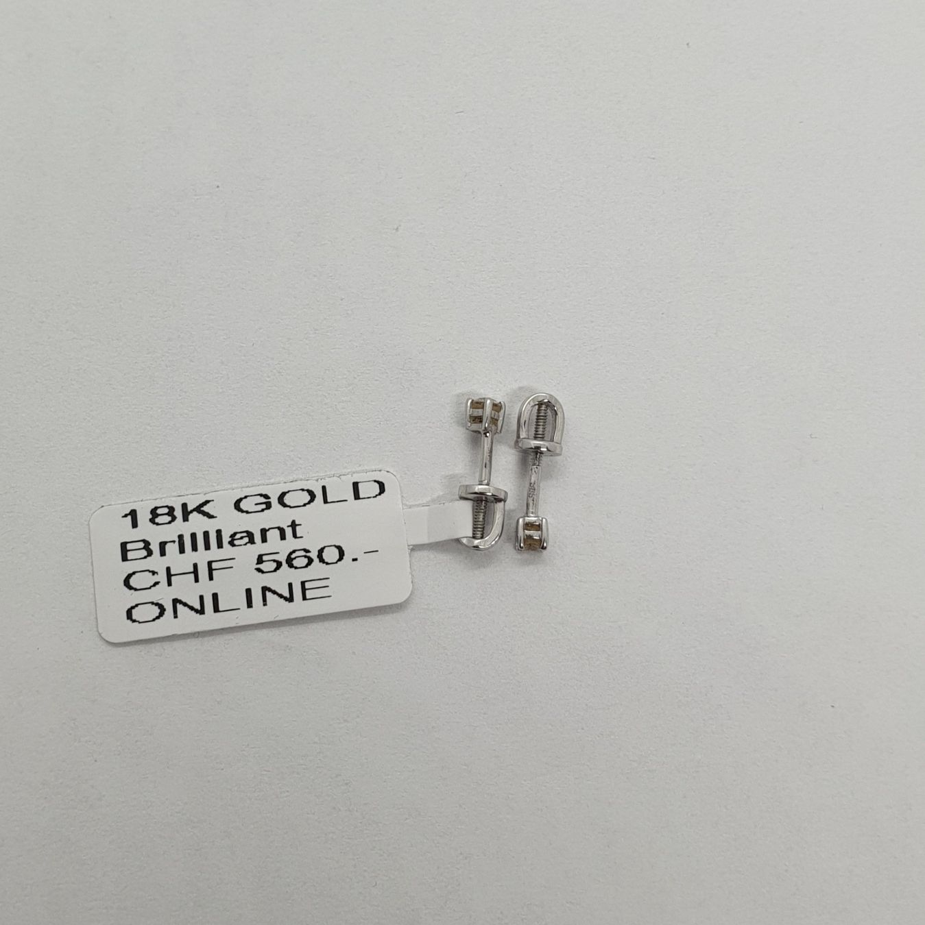 Orecchini pendenti & Orecchini a lobo: Echt 18K Gold - Diamant Ohrstecker – Usato da Luzern venduto da Luzern-Goldhaus 2
