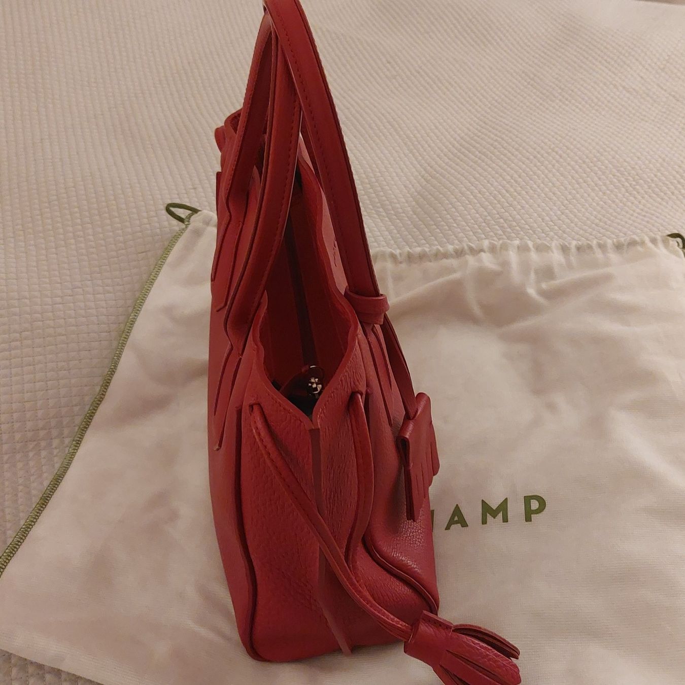 Longchamp Borse da donna: Original Longchamp Cuir Rouge – Usato da Trélex venduto da autard 1