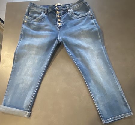 Pantacourt denim stretch Place du jour taille 42