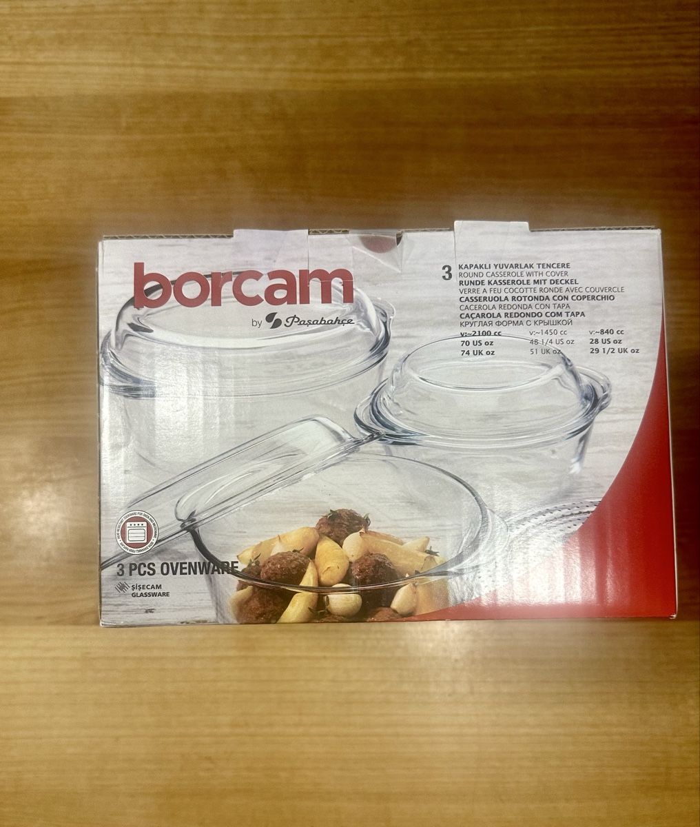 Set di piatti: Borcam / Pasabahce Glas-Kochgeschirr-Set – Nuovo e nell'imballaggio originale da Bonstetten venduto da Filetti99 1