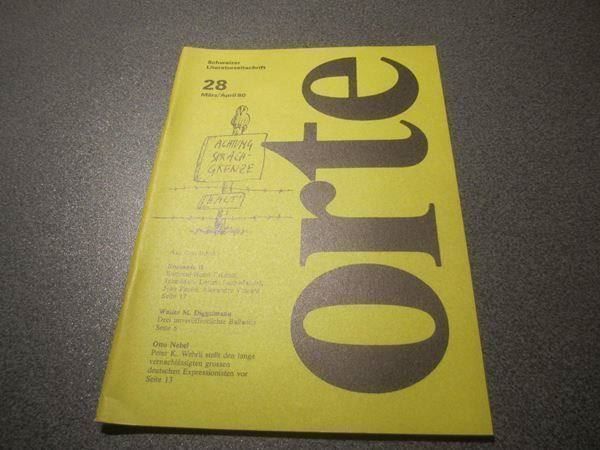 Riviste & Magazine: Orte Schweizer Literaturzeitschrift 28 – Usato da Zürich venduto da Motzkuh