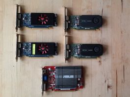 5x Grafikkarten Nvidia Quadro, AMD Radeon und Asus