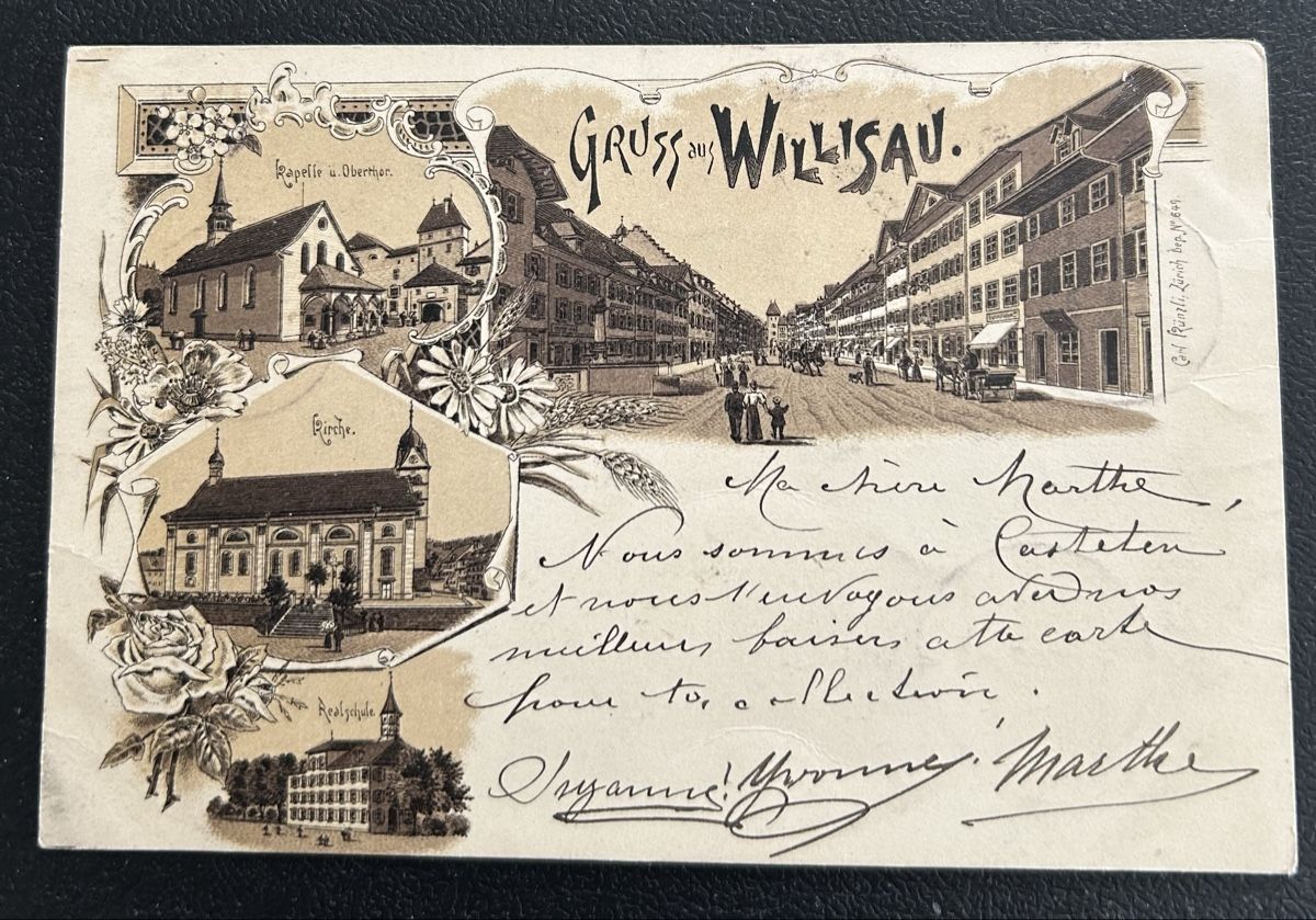 Cartoline postali: Gruss aus Willisau Litho – Usato da Horw venduto da Tellbub