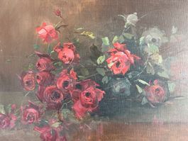 Roses, signé C. Parisod