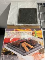 Drei Heissstein mit Keramikunterteller Grillplatte neuwertig