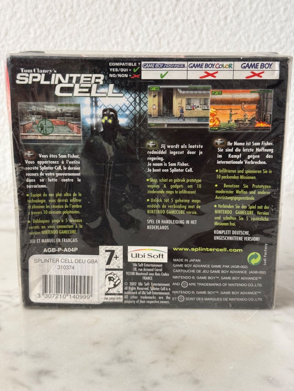 Nintendo Spiele: Tom Clancy's Splinter Cell Nintendo Gameboy Advance NEW – Neu und originalverpackt aus Schaffhausen von Retrogaming90 1