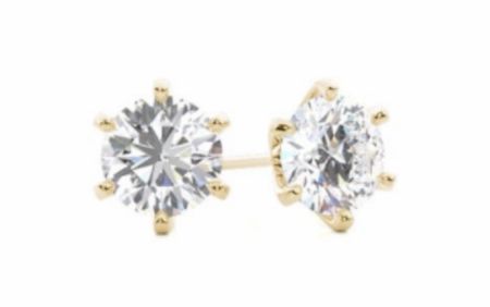 Ohrstecker Labordiamanten 1.00 Karat 18K Gelbgold