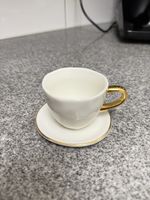 Kaffeetasse mit Untertasse neu unbenutzt