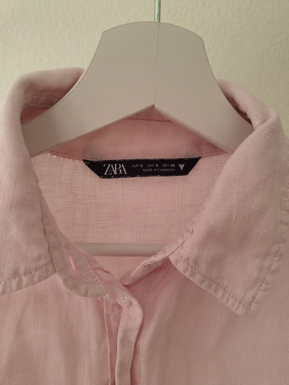 Zara Blusen: Zara Leinenhemd rosa Grösse S – Gebraucht aus Solothurn von uca_k26x 2
