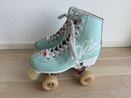 Patins à roulettes Rio Roller Script – turquoise/corail