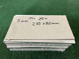 Aluminiumplatten 5mm, 270x160mm, 15 Stk., CNC-Rohlinge