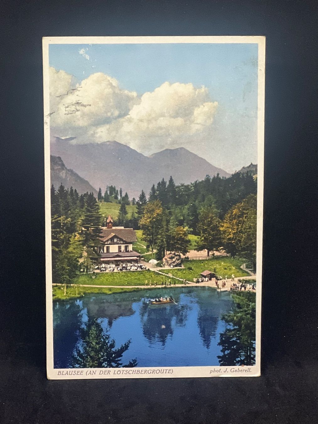 Cartoline postali: Blausee (an der Lötschbergroute) – Usato da Widnau venduto da Brusi9