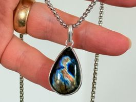 Collier avec labradorite - Élégant & Naturel!