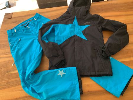 ZIMTSTERN Skianzug Snowboardjacke und Hose blau Gr S wie neu