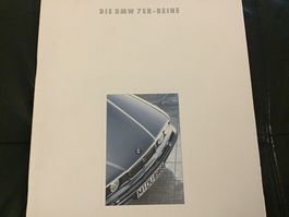 BMW 7er-Reihe Verkaufsprospekt 60 Seiten 1/1992