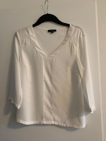 Chemisier blanc 1.2.3 Paris, taille 40 - Élégant!