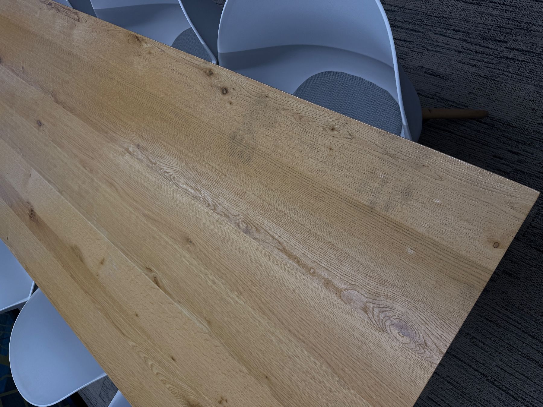 Conforama Tische: Esstisch Holz Eiche Tischplatte schwarz Gestell – Neu (gemäss Beschreibung) aus Hettlingen von blu_tb6z 1