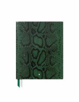 NEU- Montblanc Notebook#149 Python Print Peacock Green lined