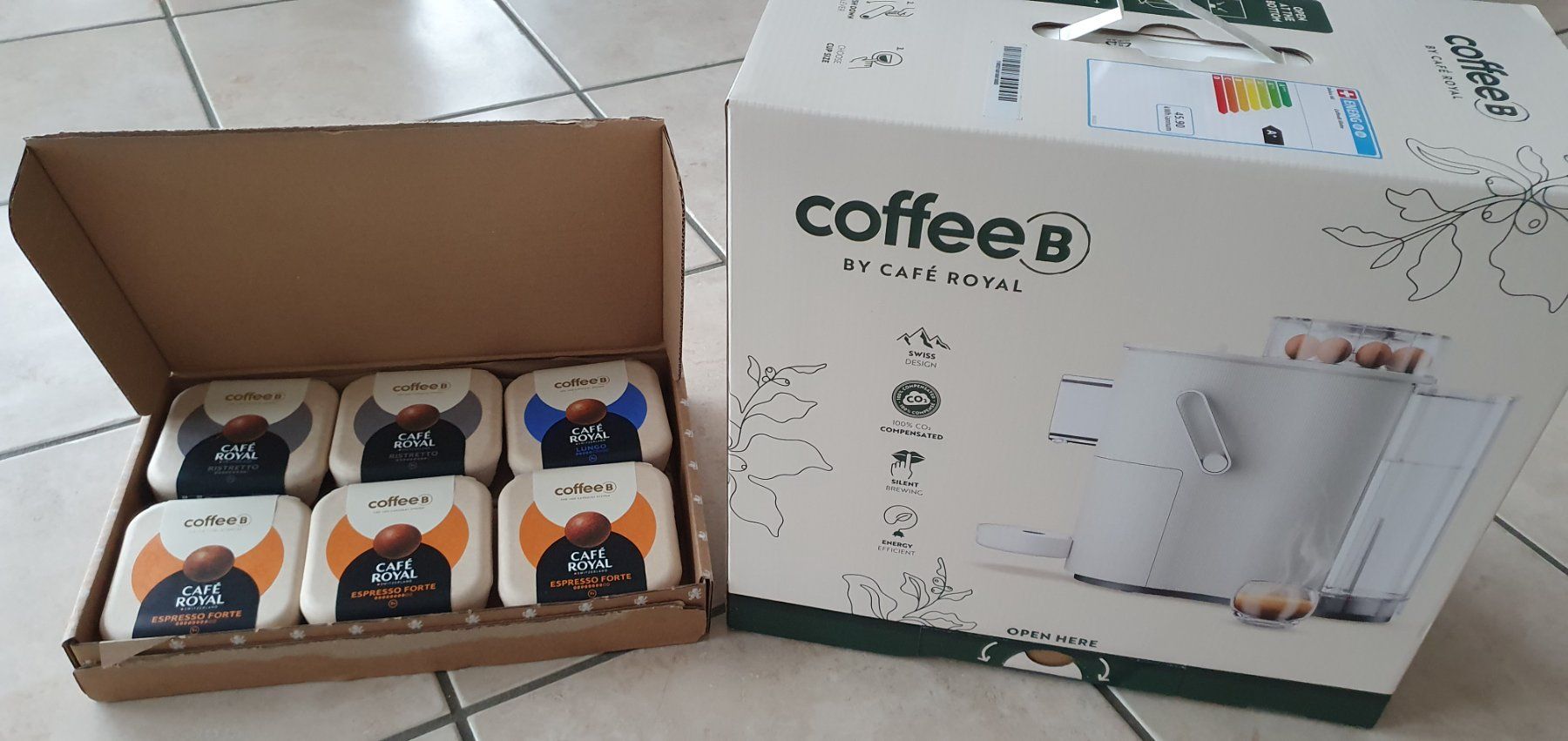 Macchine per caffè & Macchine per espresso: Machine à café Coffee B white avec capsules – Nuovo e nell'imballaggio originale da Moutier venduto da mai_pq7w