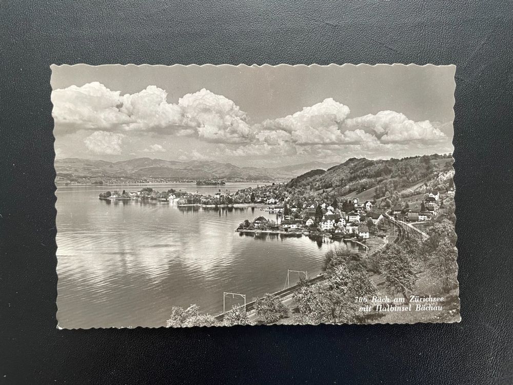 AK SZ Bäch am Zürichsee mit Halbinsel Bächau Kaufen auf Ricardo