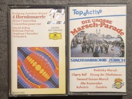 Zwei originale Musik-Kassetten - Klassik/Blasmusik