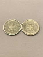 Silbermünzen 2 x 5 frs 1969