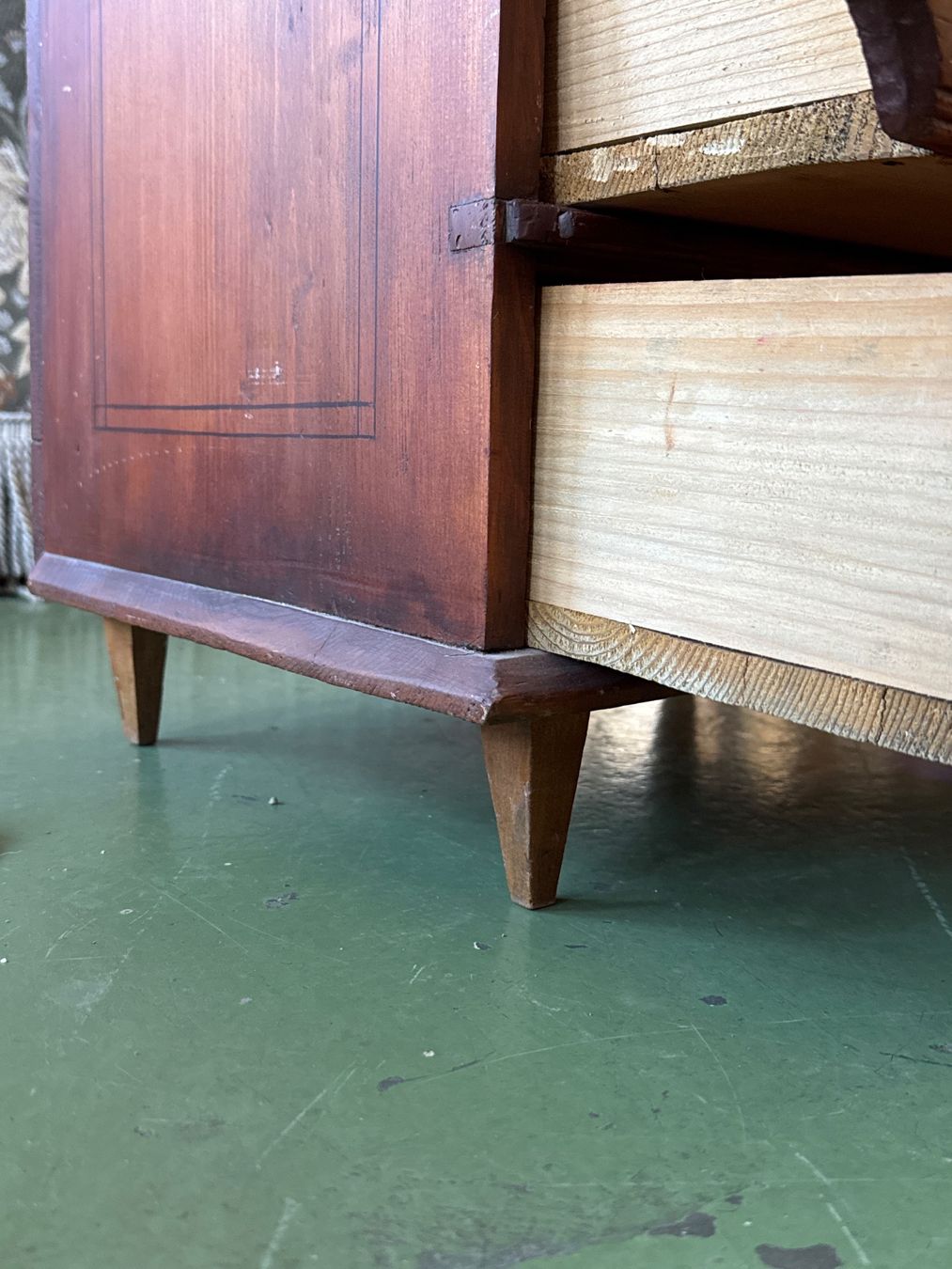 Cassettiere: Handgemachte Holzkommode im Vintage-Stil – Usato da Pratteln venduto da Cartonsducoeur_bl 3